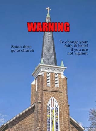 Warning Satan In Church