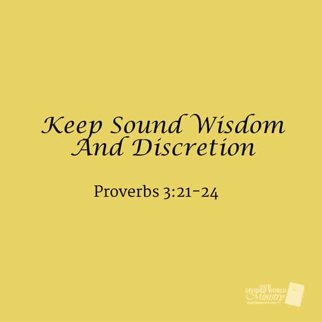 Our Divine Designs 87 Keep Sound Wisdom