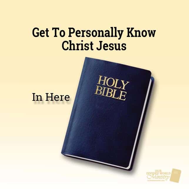 Our Divine Designs 37 Personally Know Jesus