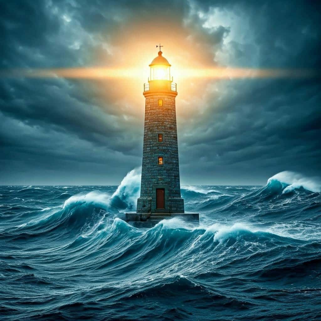 Lighthouse in Storm