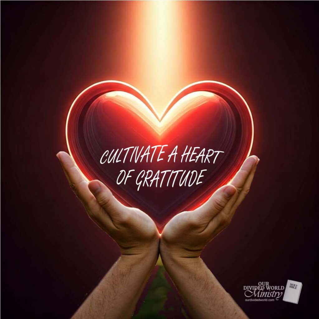 Our Ministry 9 Cultivate a Heart