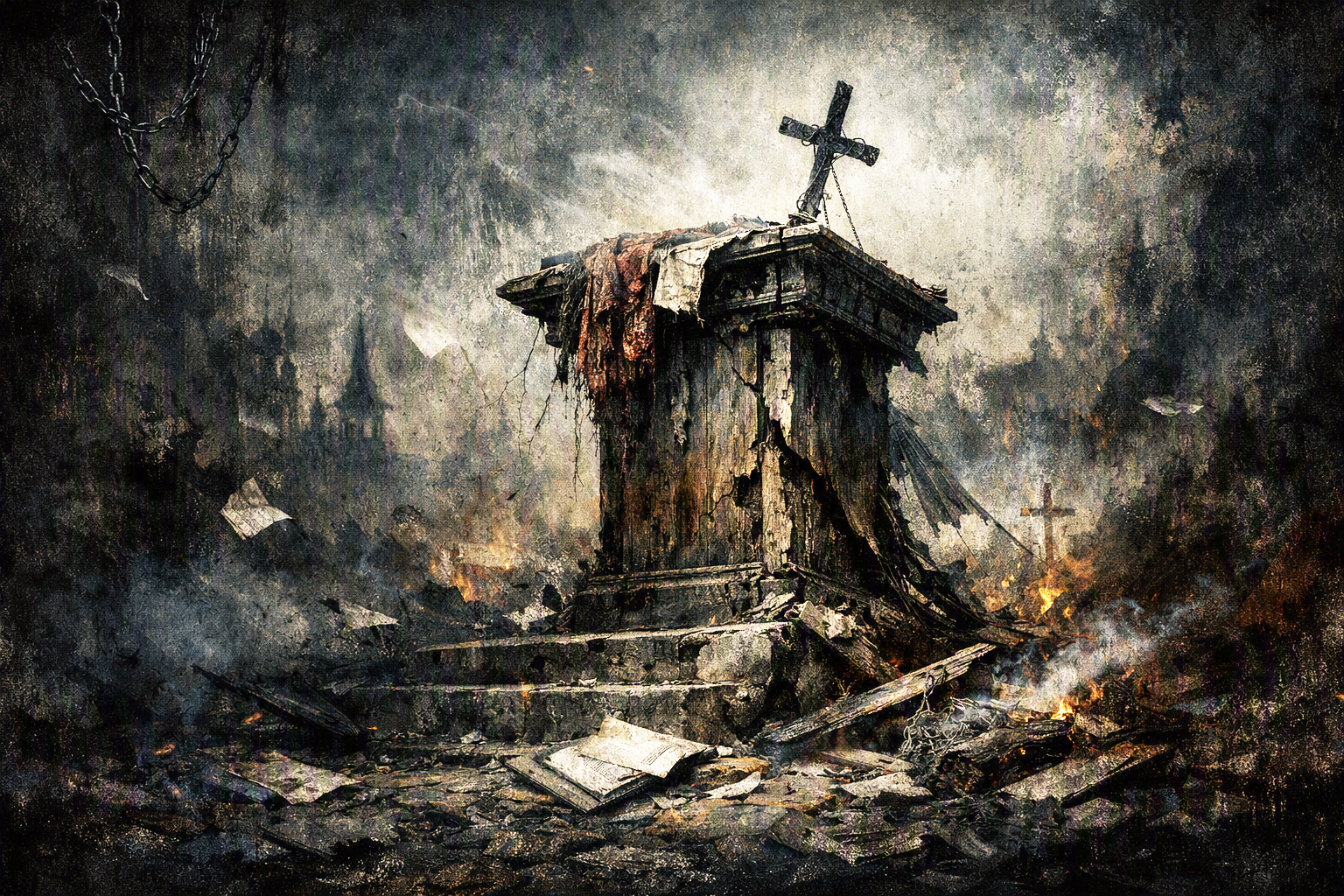 Compromised and Destroyed Pulpit